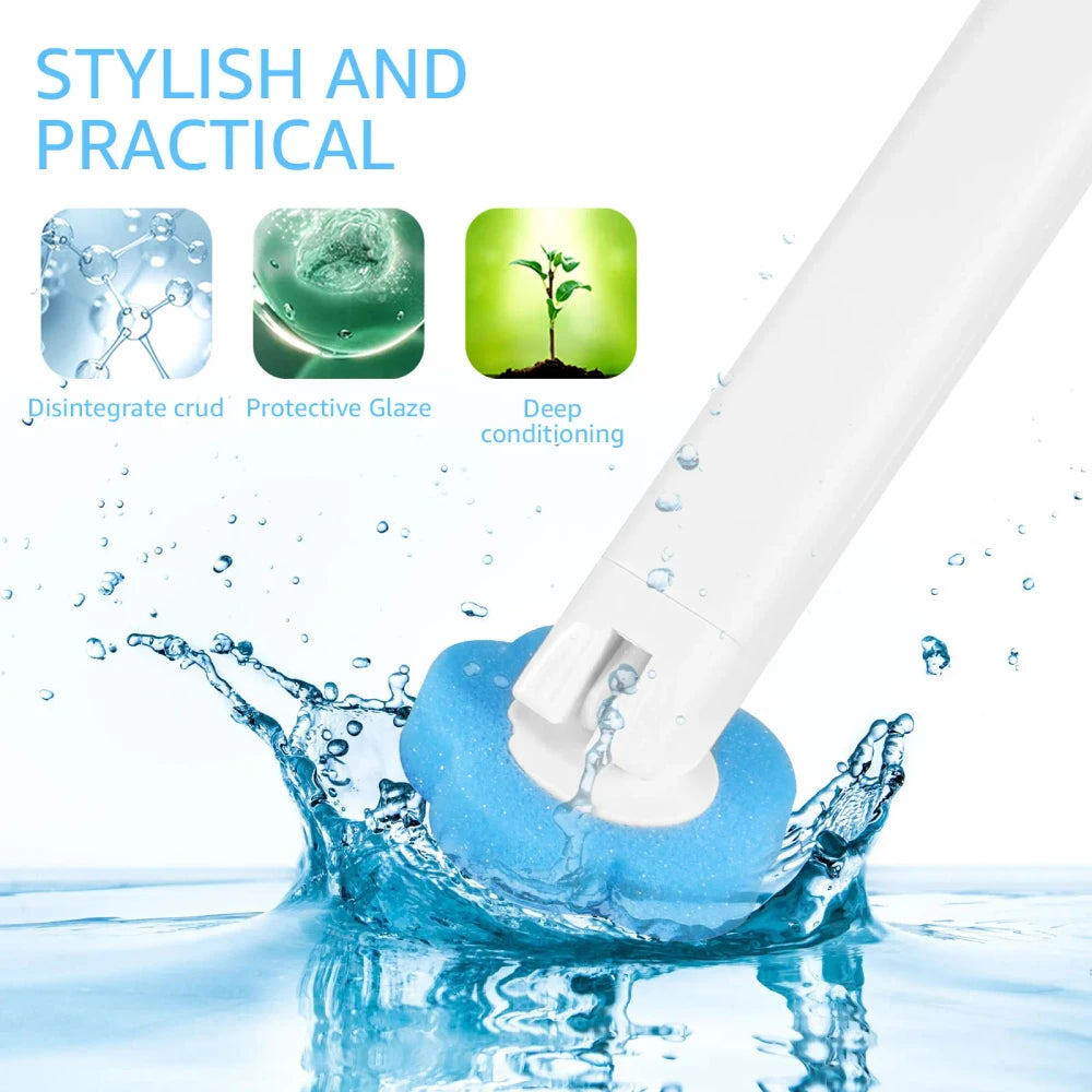 No-Touch Toilet Brush Kit with Disposable Cleaning Heads – Hygienic Bathroom Cleaning Tool